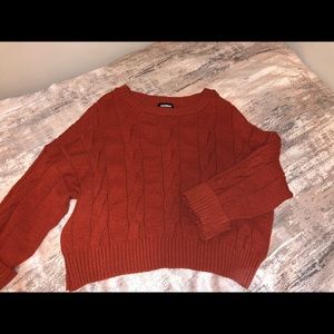 Express cropped sweater